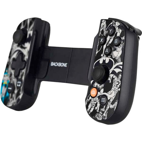 DC Comics Batman Characters Action Poses Print Backbone One for iPhone Game Controller Skin